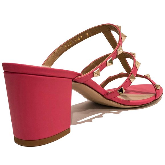 Rockstuds 60mm Leather Mule/Caged Slide Sandals - Picture 6 of 12